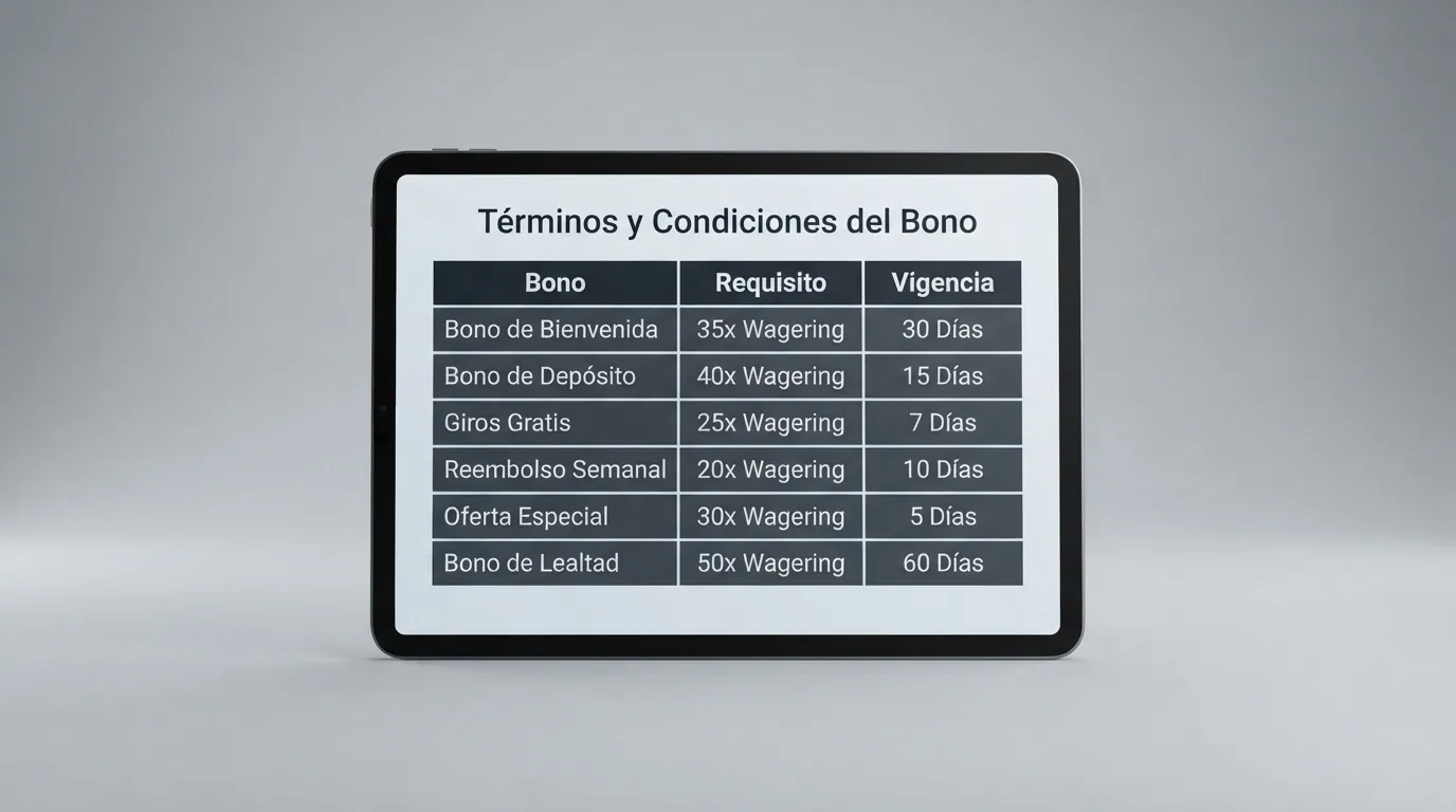 Captura parcial de la tabla comparativa de operadores con Aviator, mostrando columnas de bono, wagering y vigencia