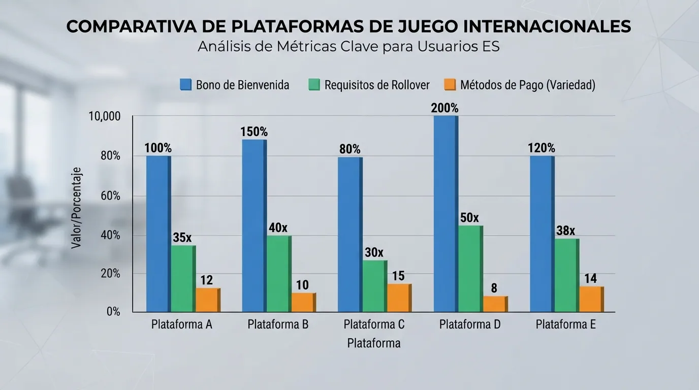 Tabla comparativa con los logotipos, licencias y datos principales de los diez casinos analizados