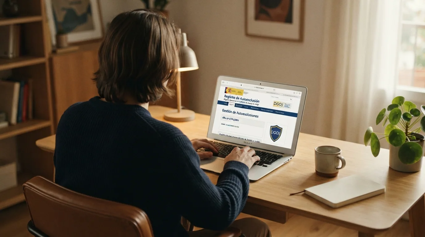Imagen del portal de acceso al RGIAJ en la sede electrónica de la DGOJ